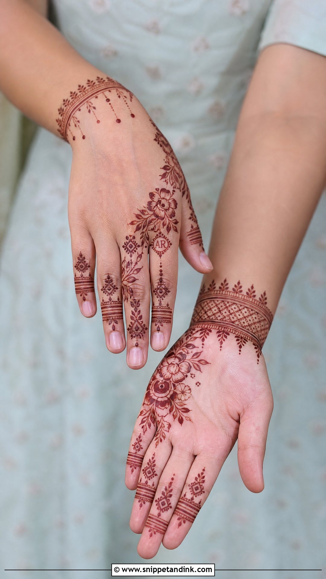 Modern Engagement Bridal Mehndi Design - Snippet and Ink - 25 Engagement Bridal Mehndi Designs