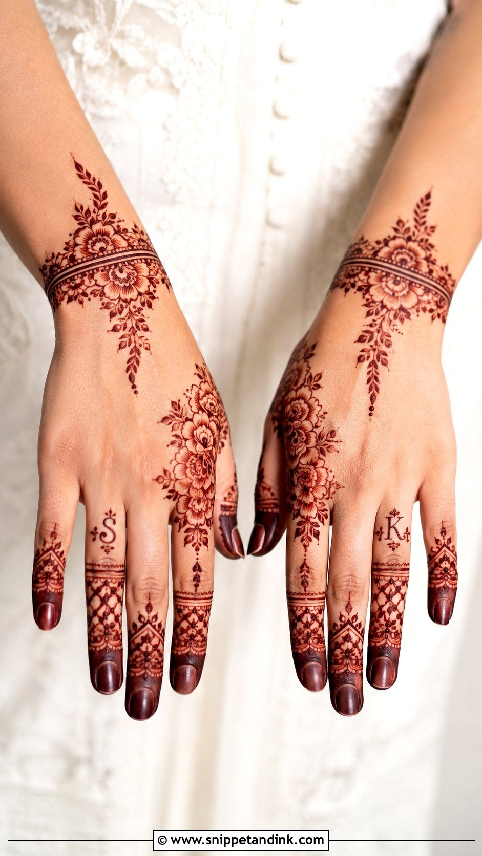 Modern Engagement Mehndi Design - Snippet and Ink - 35 Modern Mehndi Designs
