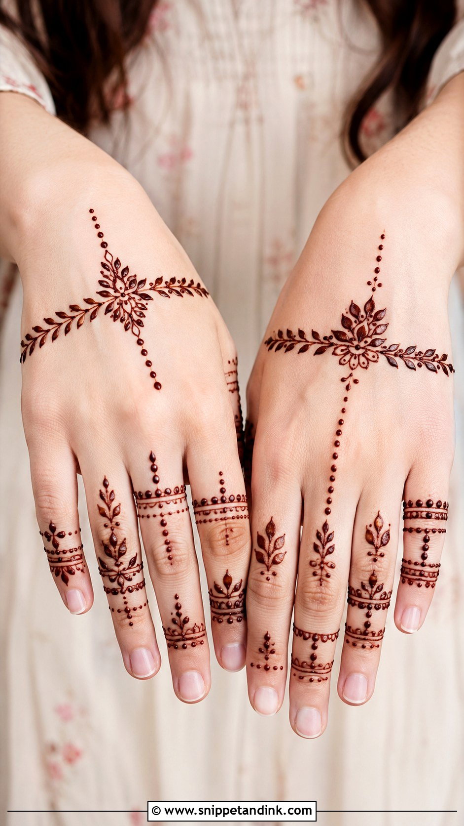 Modern Finger Mehndi Design - Snippet and Ink - 35 Modern Mehndi Designs