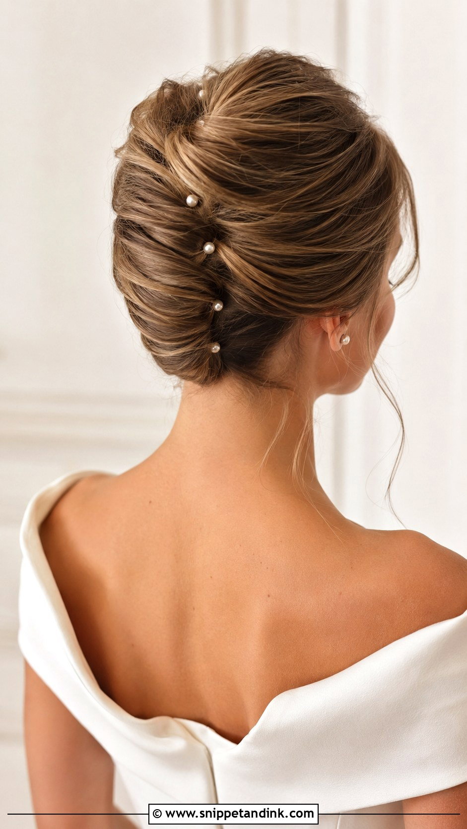 Modern French Twist Bridal Hairstyle - Snippet and Ink - 15 Latest Bridal Hairstyles Brides