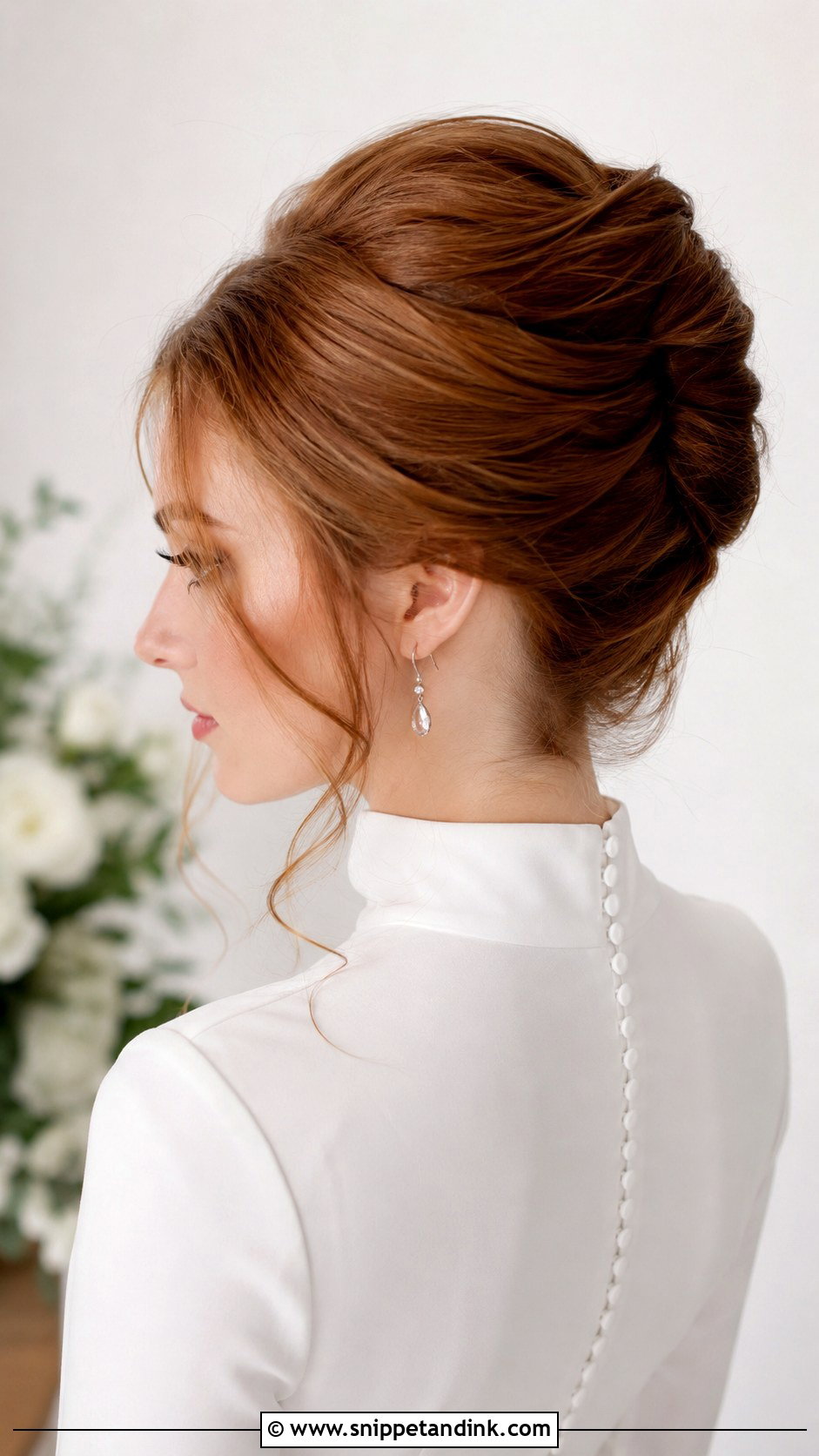 Modern French Twist - Snippet and Ink - 20 Simple Updo Wedding Hairstyles