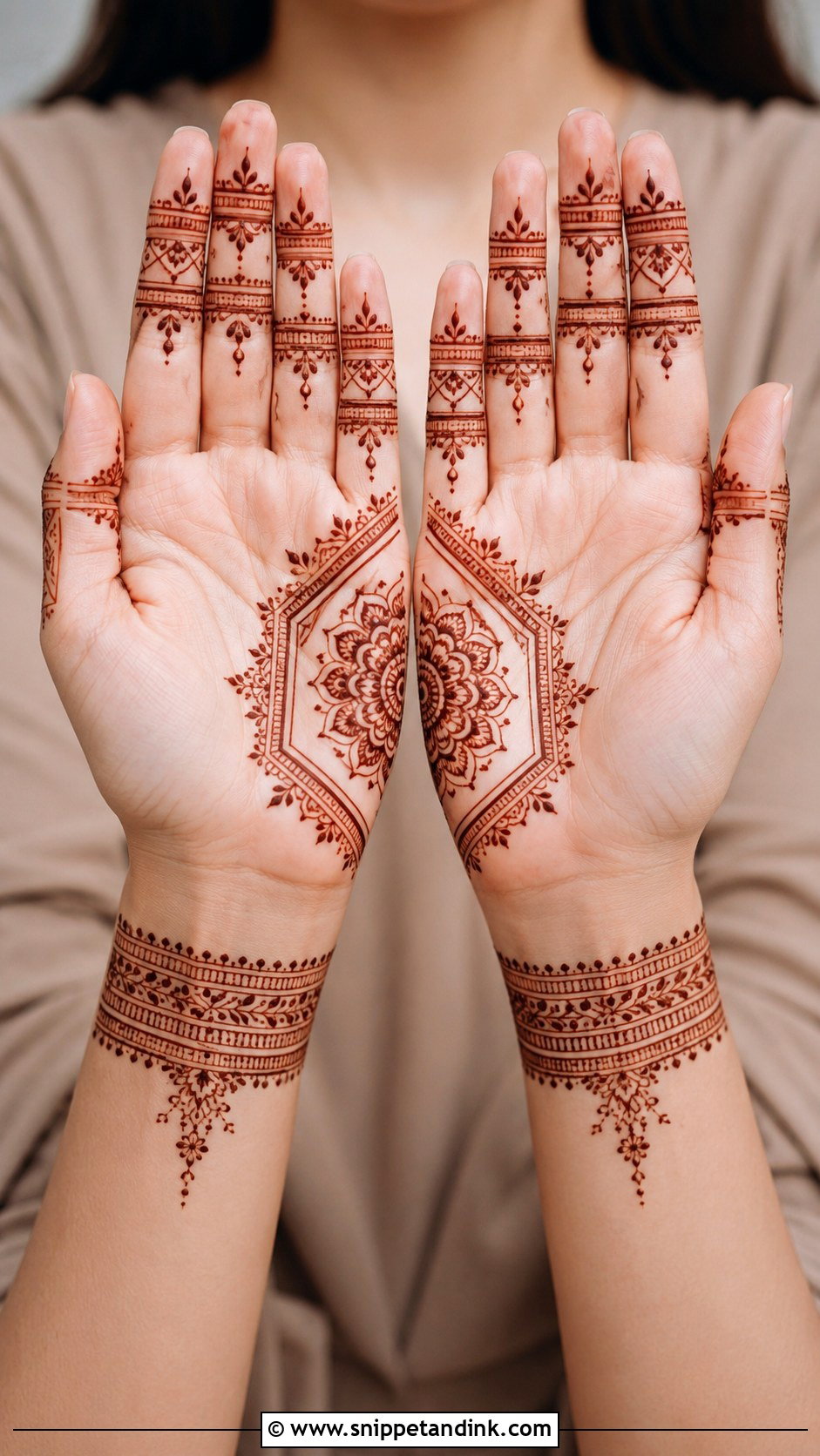 Modern Front Hand Mehndi Design - Snippet and Ink - 35 Trendy Front Hand Mehndi Designs