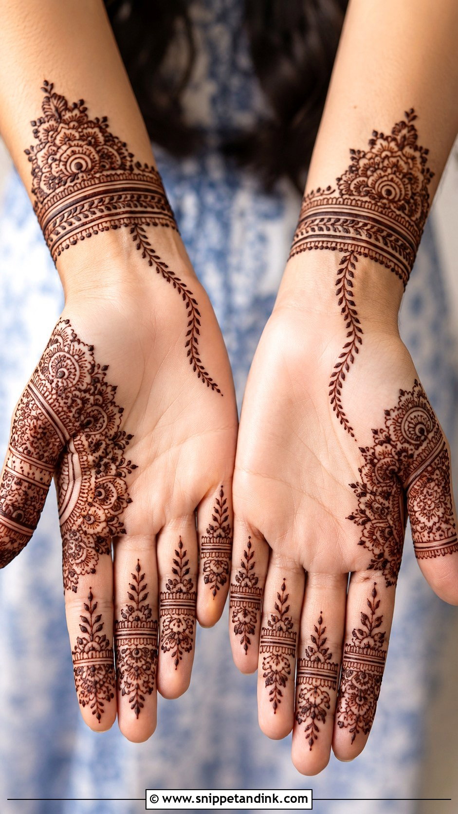 Modern Front Hand Mehndi Design - Snippet and Ink - 35 Latest Front Hand Mehndi Designs