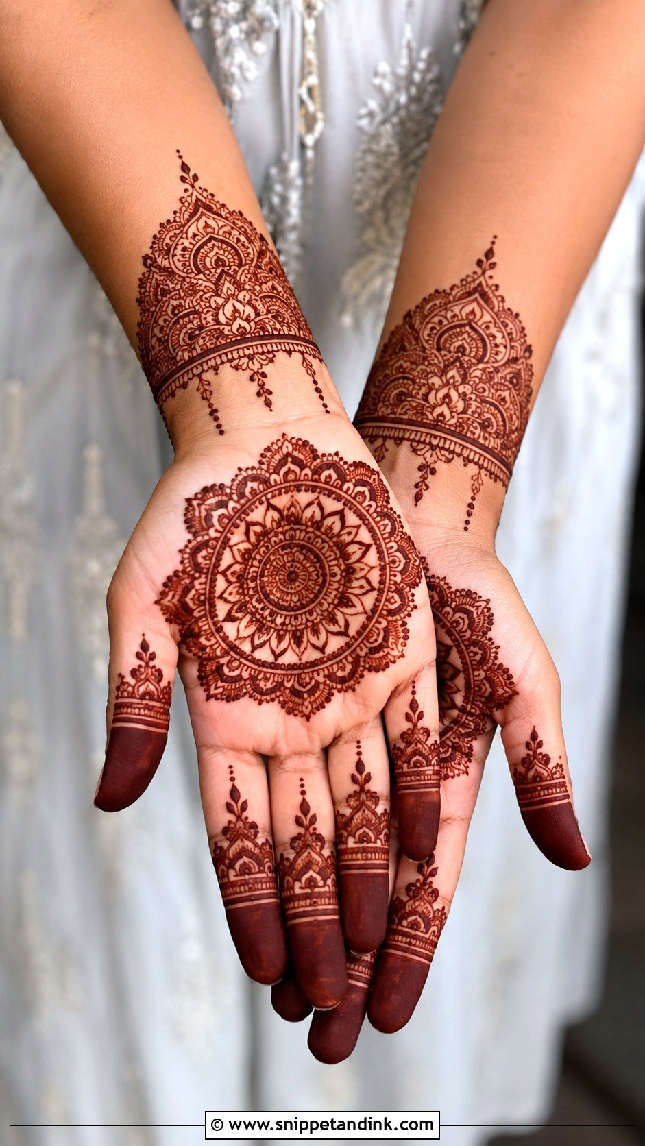 Modern Front Hand Mehndi Design - Snippet and Ink - 35 Modern Mehndi Designs