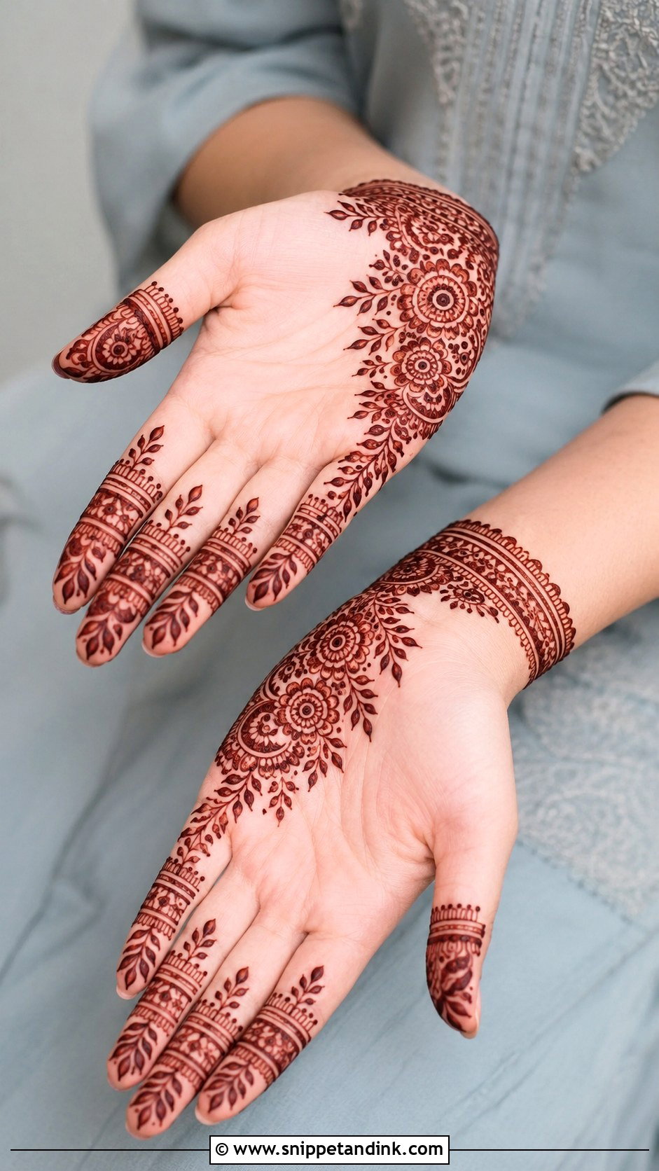 Modern Front Hand Mehndi Design - Snippet and Ink - 35 Simple Unique Front Hand Mehndi Designs