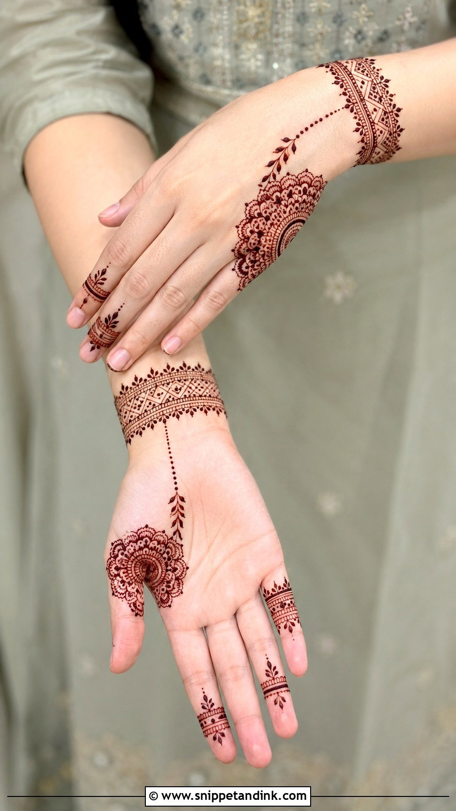 Modern Front Hand Mehndi Design - Snippet and Ink - 35 Beautiful Front Hand Mehndi Design Ideas