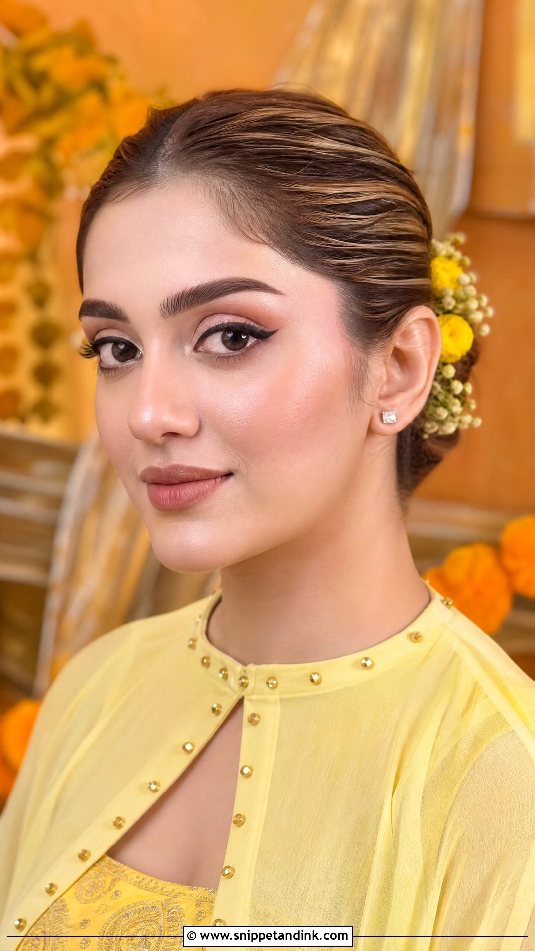 Modern Haldi Makeup Look - Snippet and Ink - 25 Haldi Makeup Look for Bride Ideas