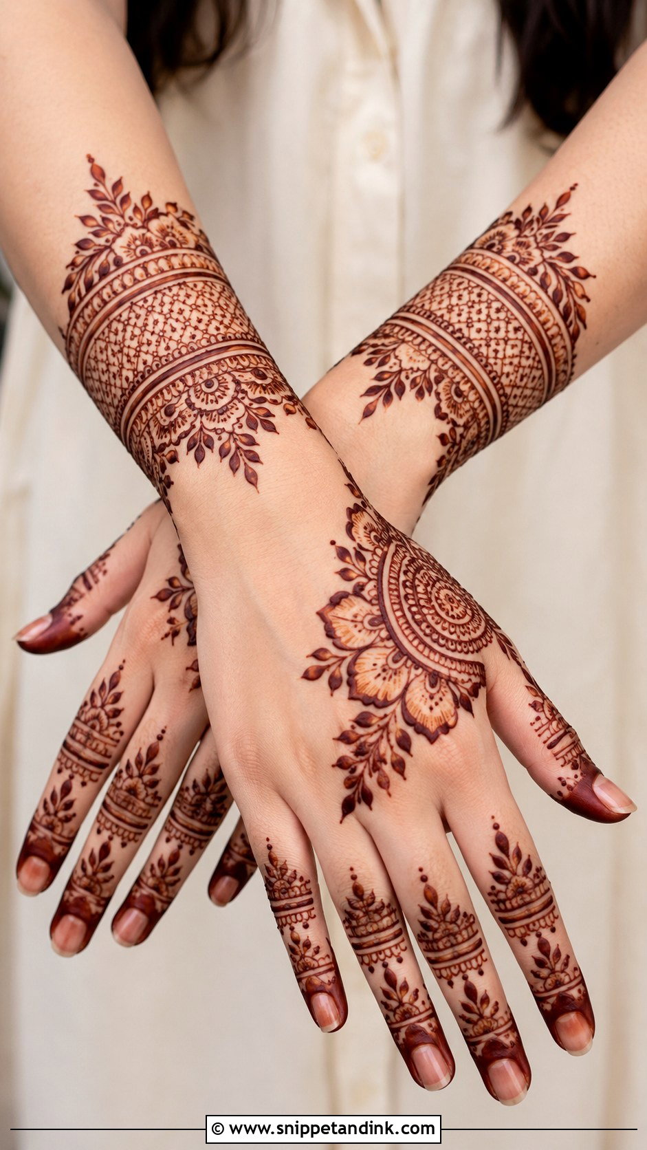 Modern Henna Mehndi Design - Snippet and Ink - 30 Henna Mehndi Designs