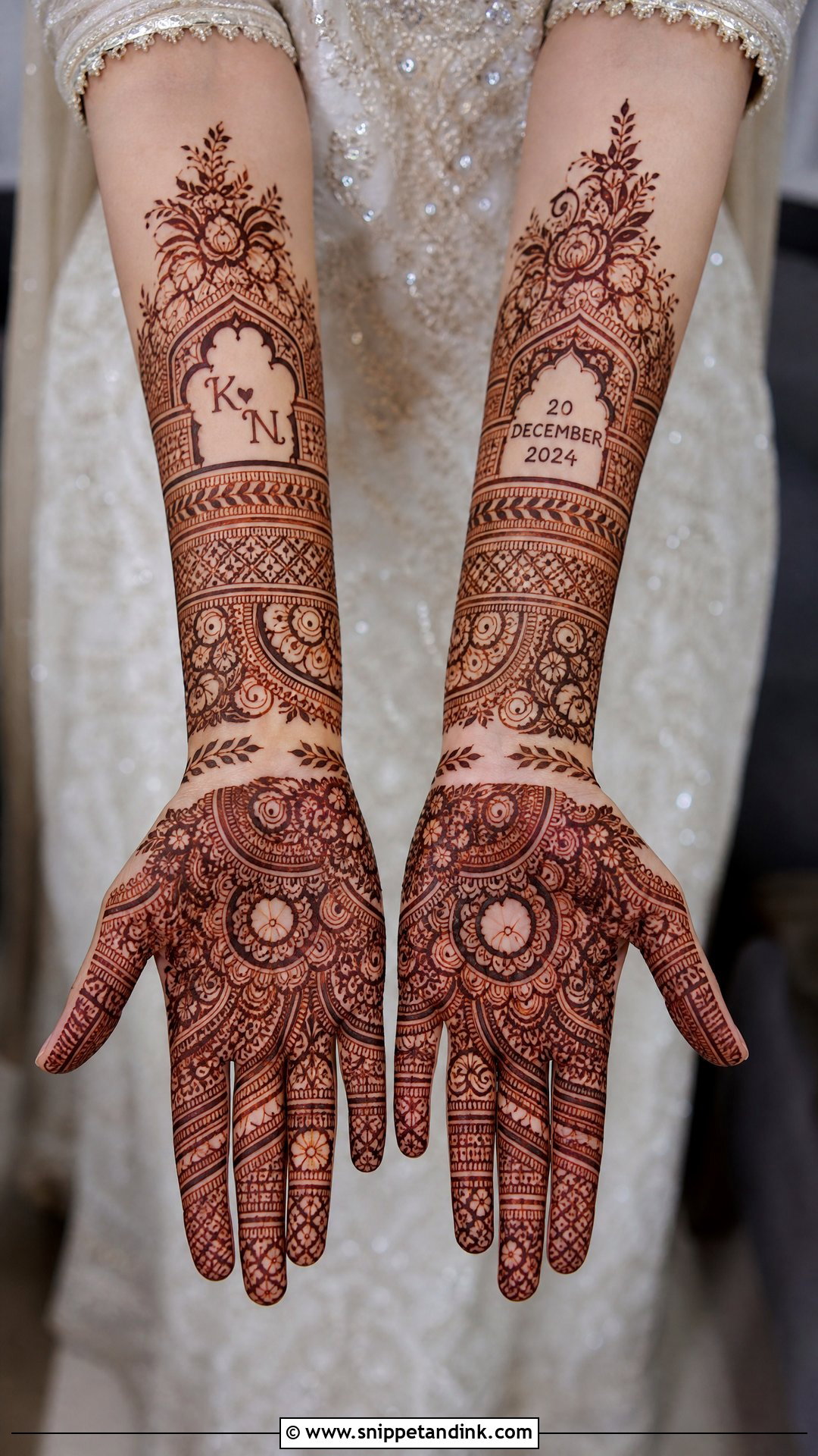 Modern Indian Bridal Mehndi Design - Snippet and Ink - 30 Indian Bridal Mehndi Designs