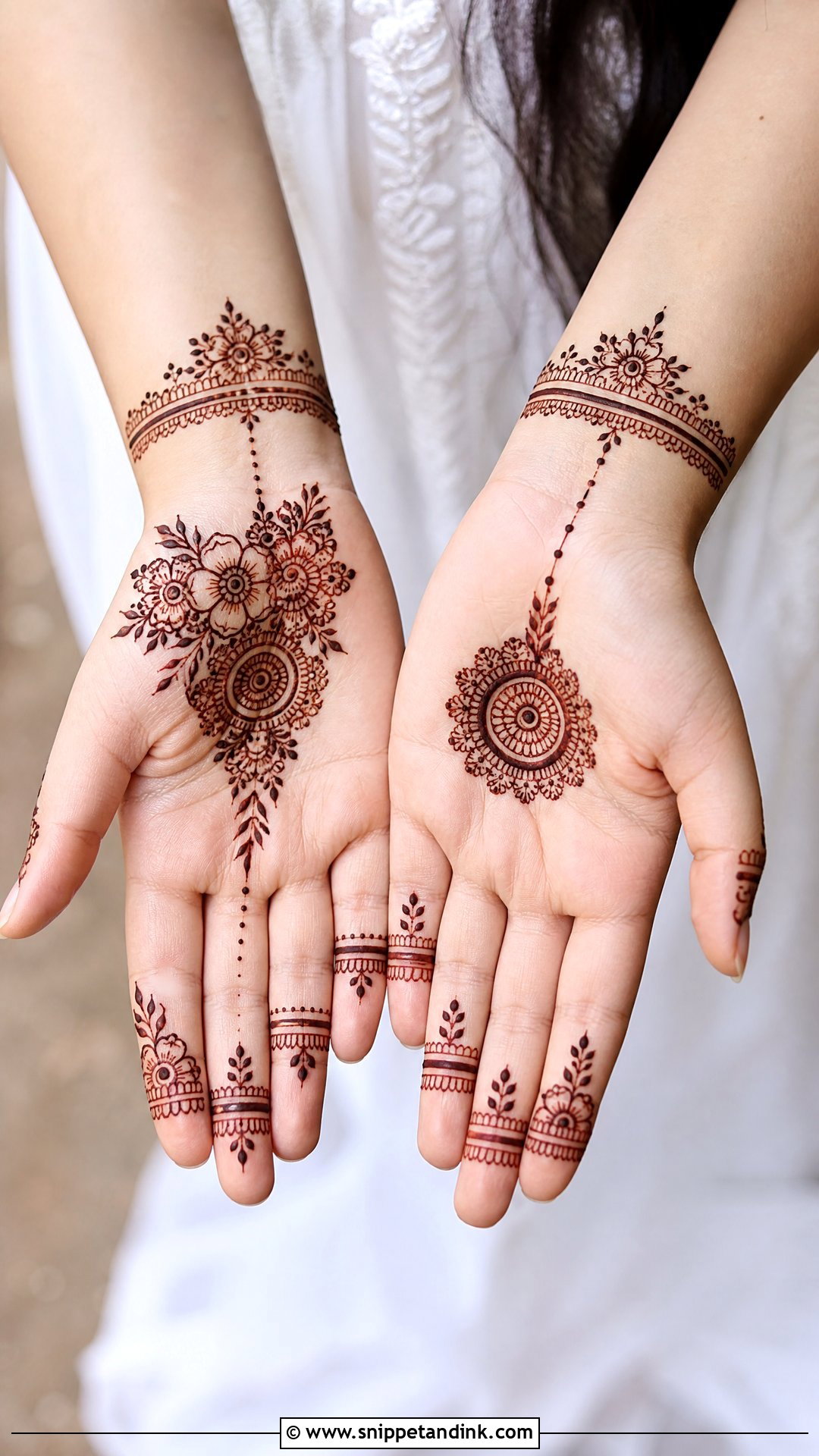Modern Inside Mehndi Design - Snippet and Ink - 25 Inside Mehndi Designs