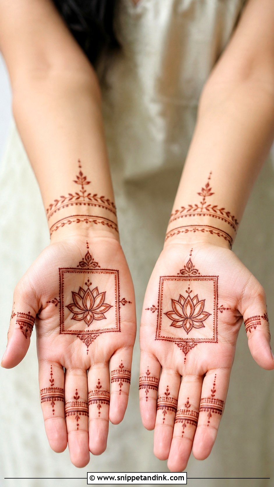 Modern Lotus Mehndi Design - Snippet and Ink - 30 Lotus Flower Mehndi Design Ideas