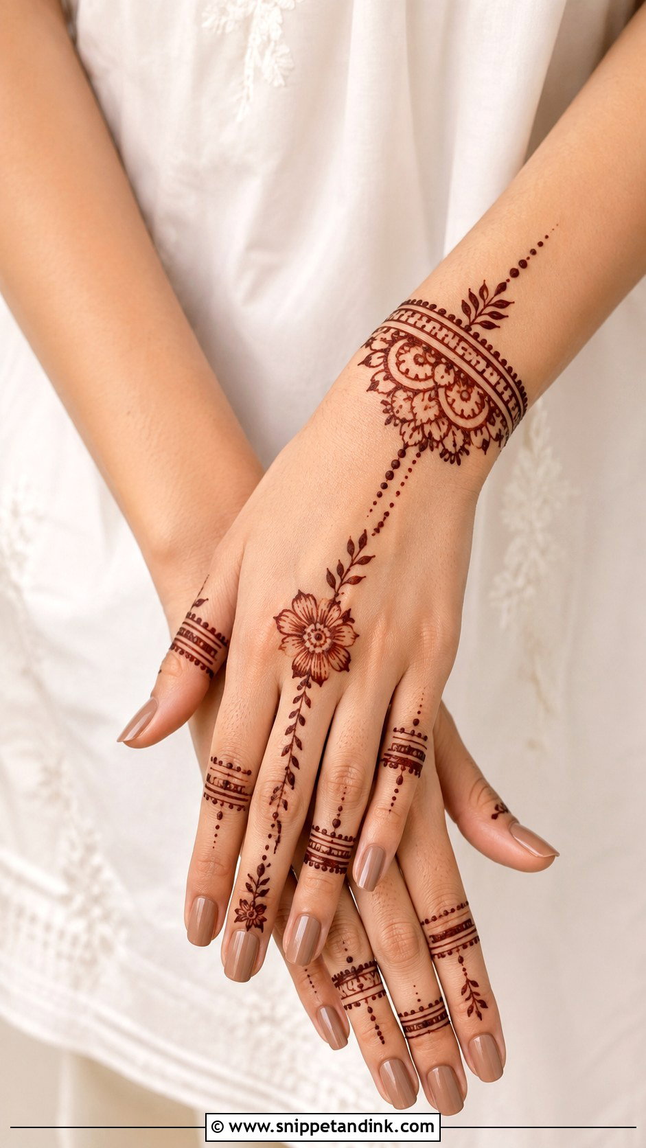 Modern Mehndi Design - Snippet and Ink - 35 Henna (Mehndi) Design Ideas