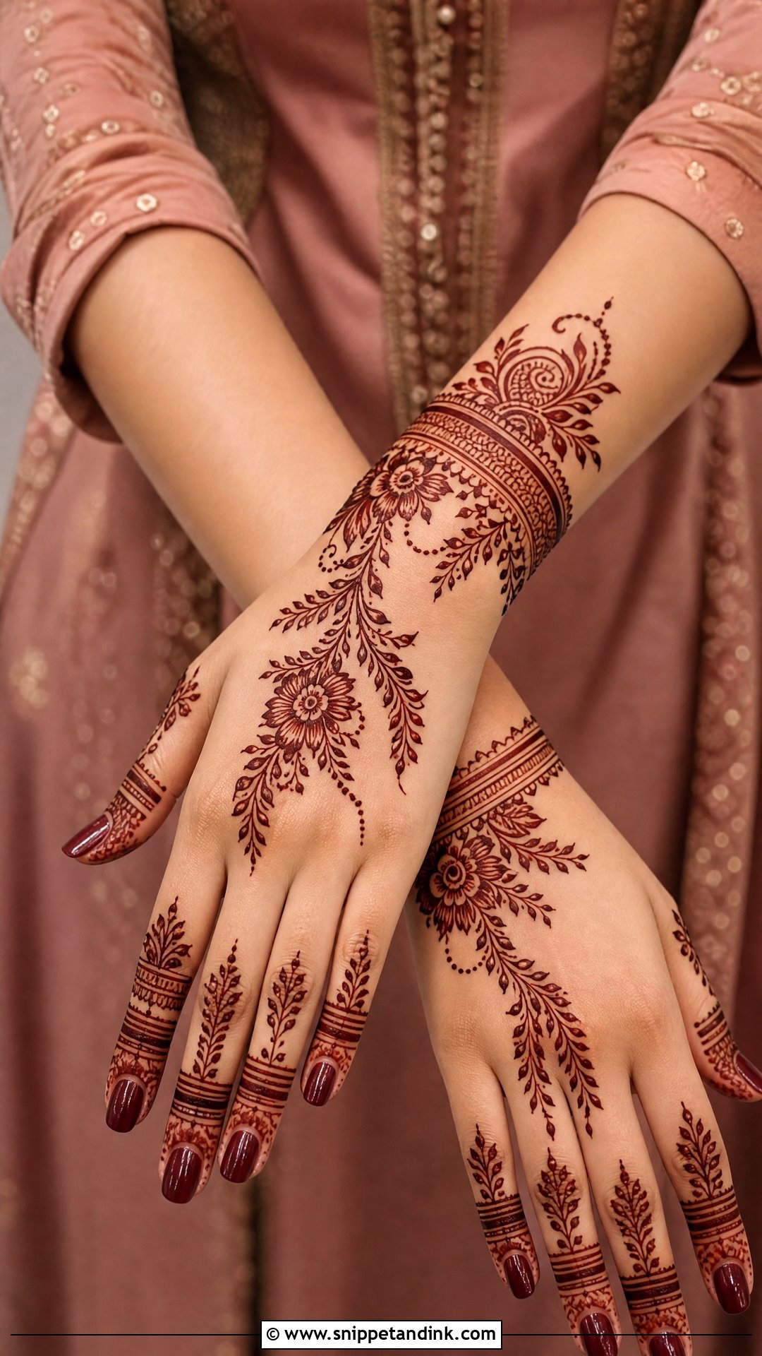 Modern Mehndi Dress Design - Snippet and Ink - 30 Mehndi Dress Design Ideas