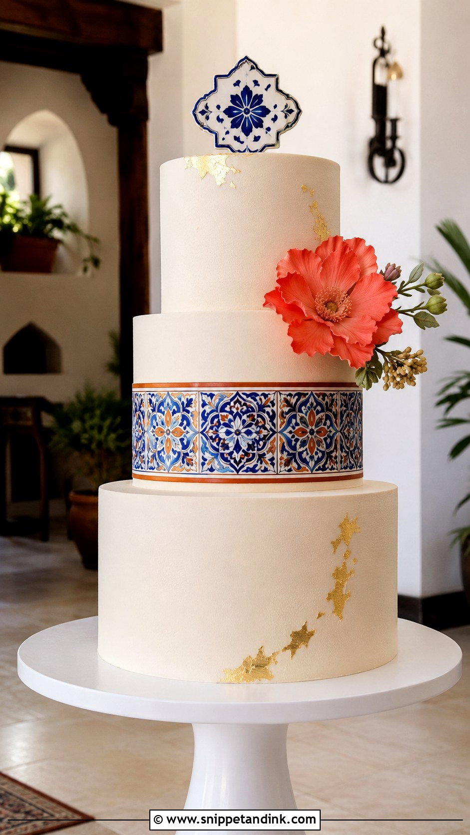 Modern Mexican Wedding Cake - Snippet and Ink - 20 Mexican Inspired Wedding Cake Ideas