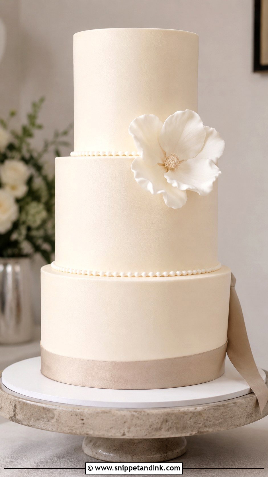 Modern Minimalist Wedding Cake - Snippet and Ink - 20 Wedding Cake Assembly