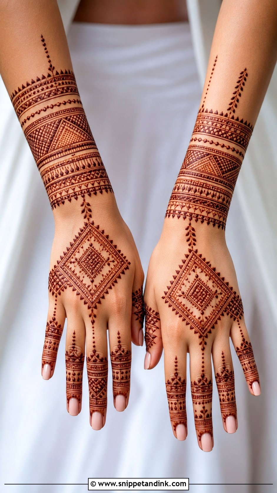 Modern Moroccan Mehndi Design - Snippet and Ink - 35 Modern Mehndi Designs