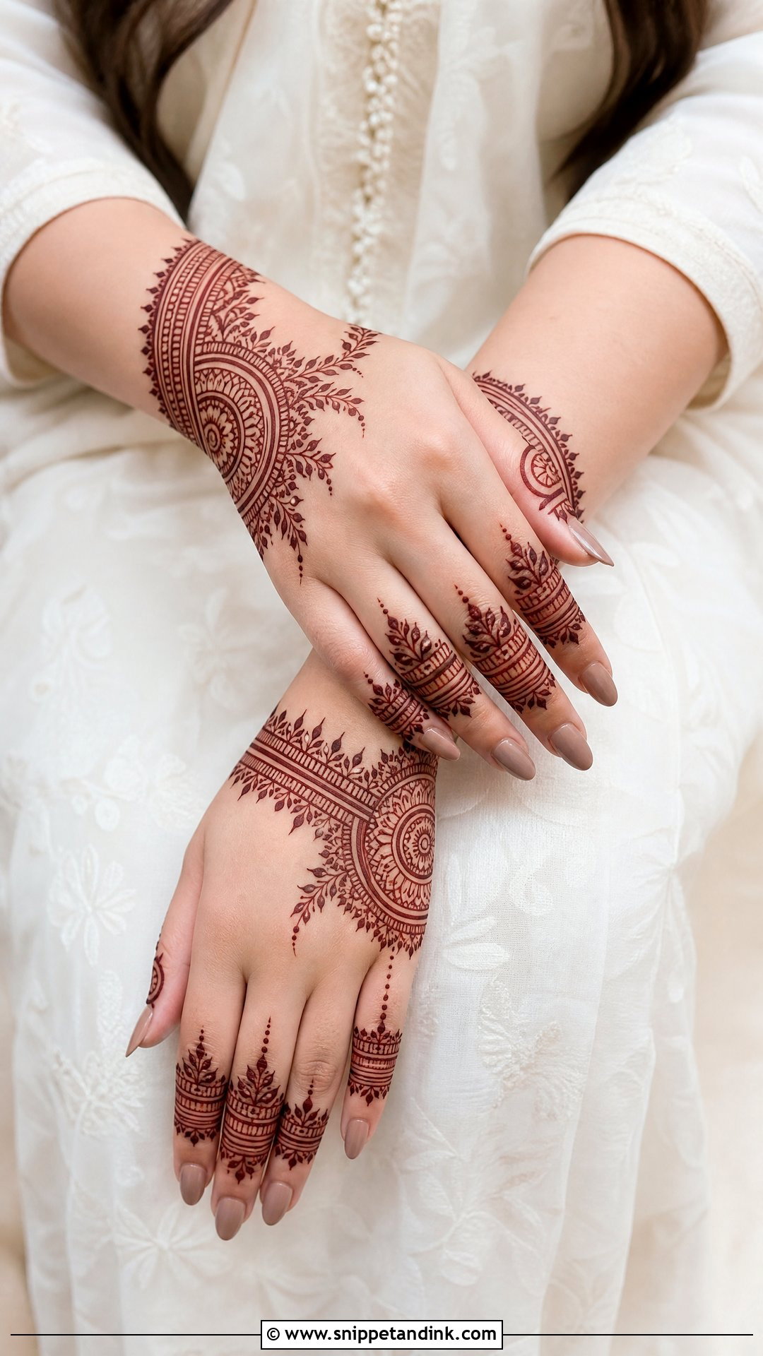 Modern Nikah Mehndi Design - Snippet and Ink - 25 Nikah Mehndi Designs