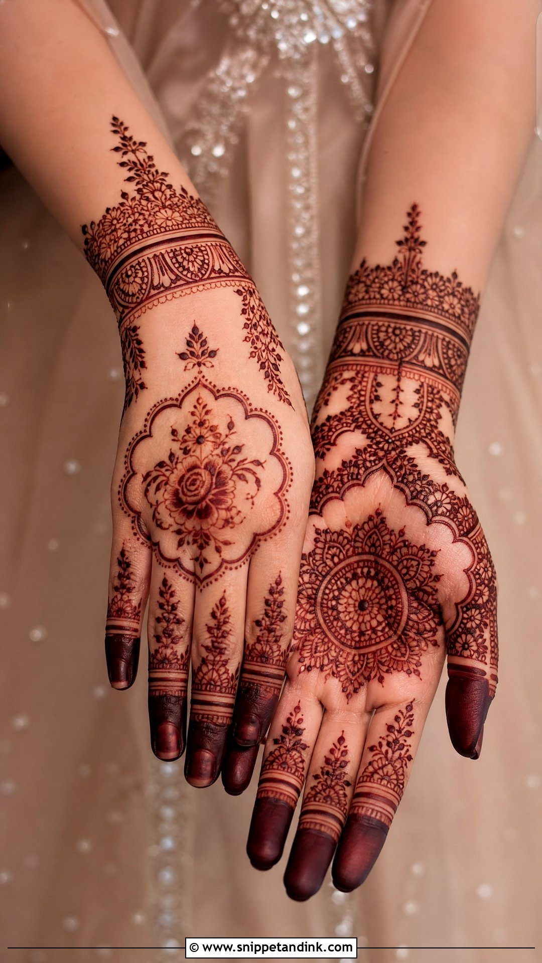 Modern Nikkah Bridal Mehndi - Snippet and Ink - 20 Mehndi Designs for Nikkah Bride