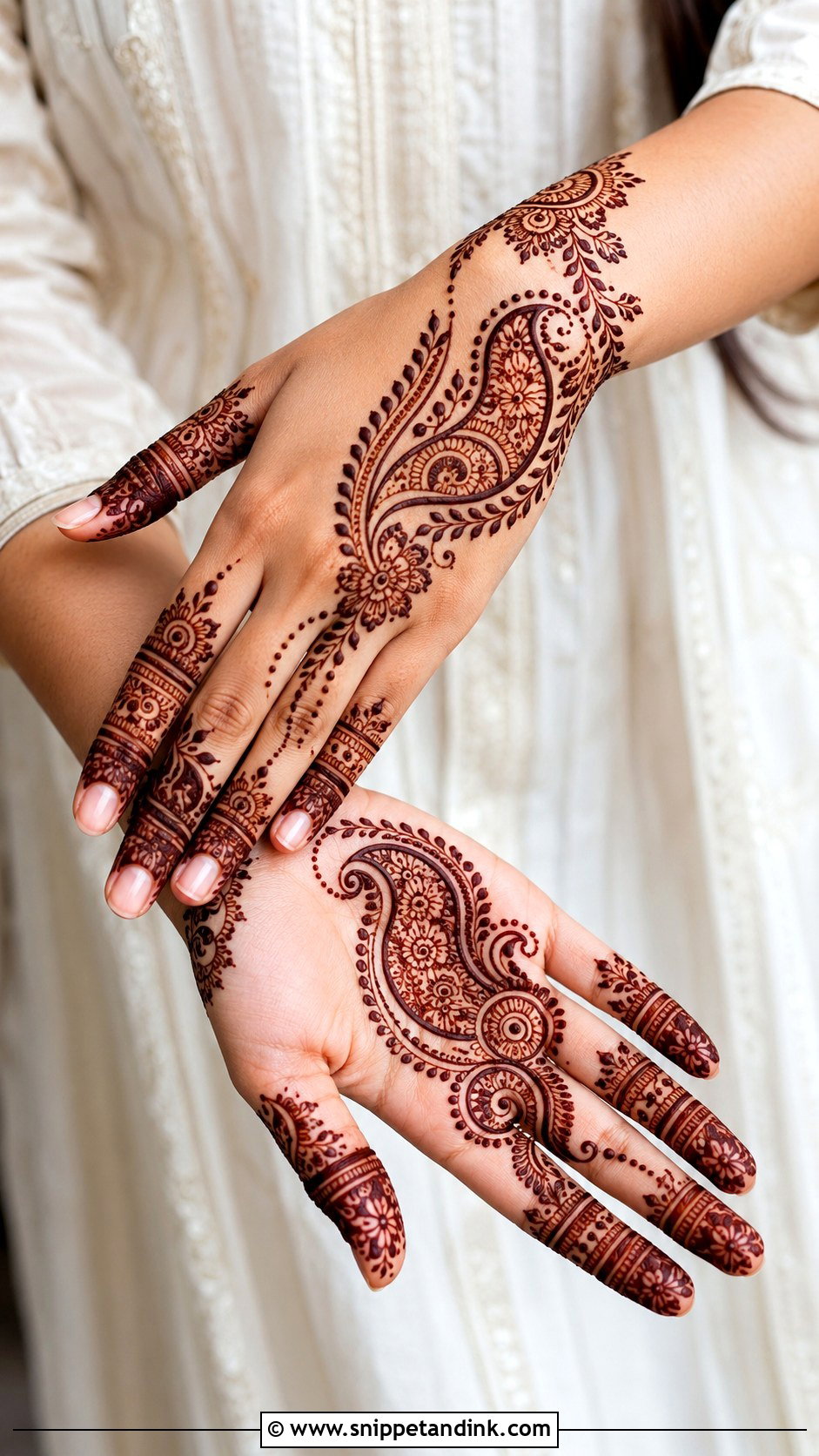 Modern Paisley Mehndi Design - Snippet and Ink - 35 Modern Mehndi Designs