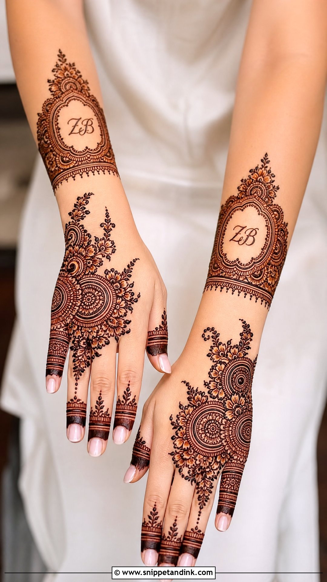 Modern Pakistani Bridal Mehndi Design 2024 - Snippet and Ink - 25 New Pakistani Bridal Mehndi Designs 2024