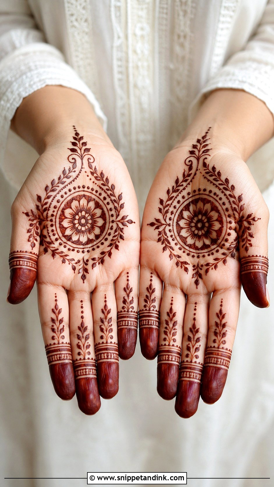 Modern Palm Mehndi Design - Snippet and Ink - 35 Only Palm Mehndi Design Ideas