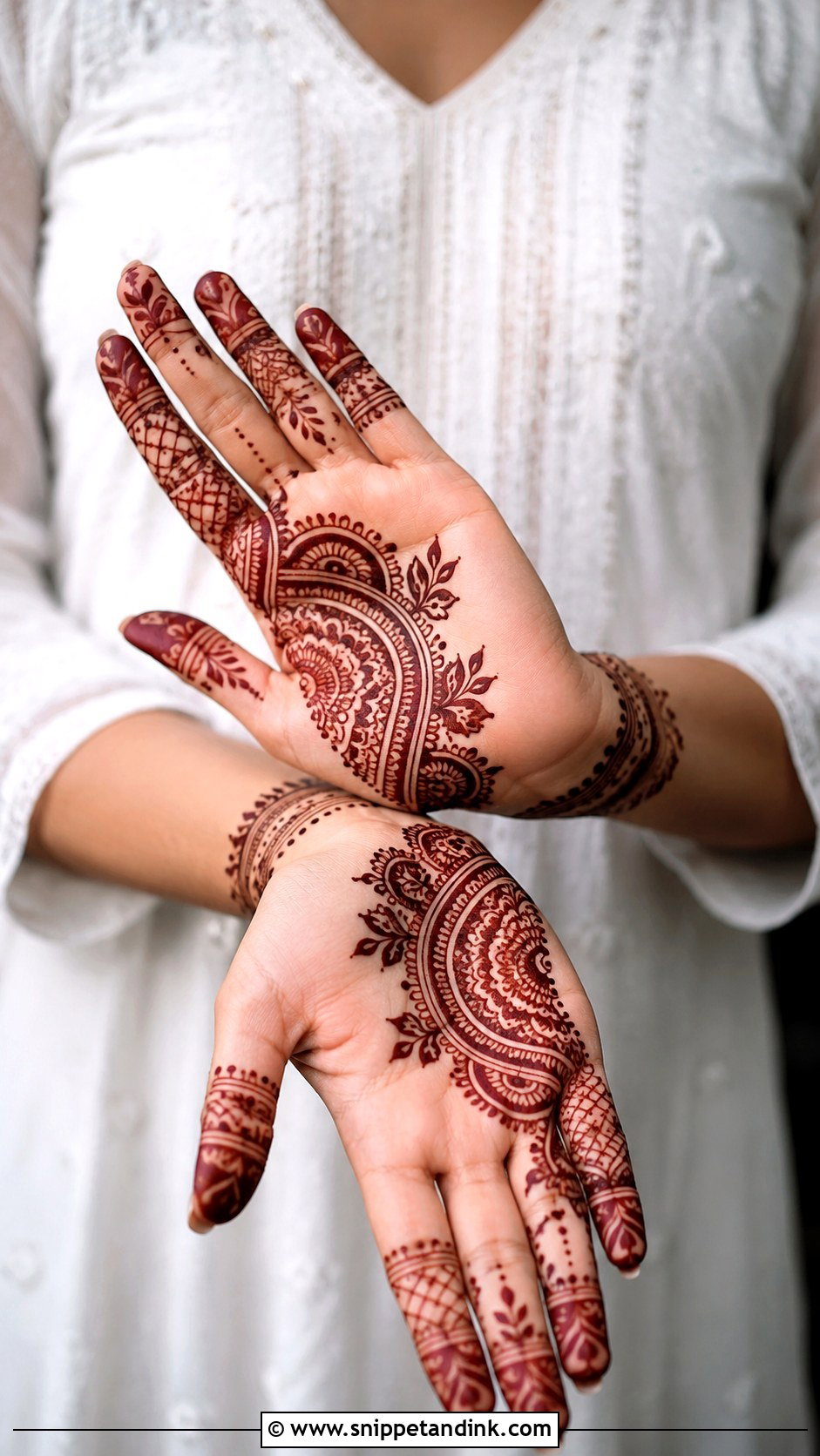 Modern Palm Mehndi Design - Snippet and Ink - 35 Unique Palm Mehndi Design Ideas
