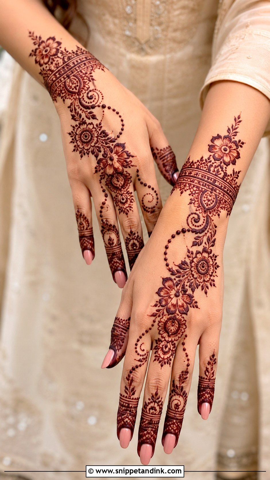 Modern Party Mehndi Design - Snippet and Ink - 35 Modern Mehndi Designs
