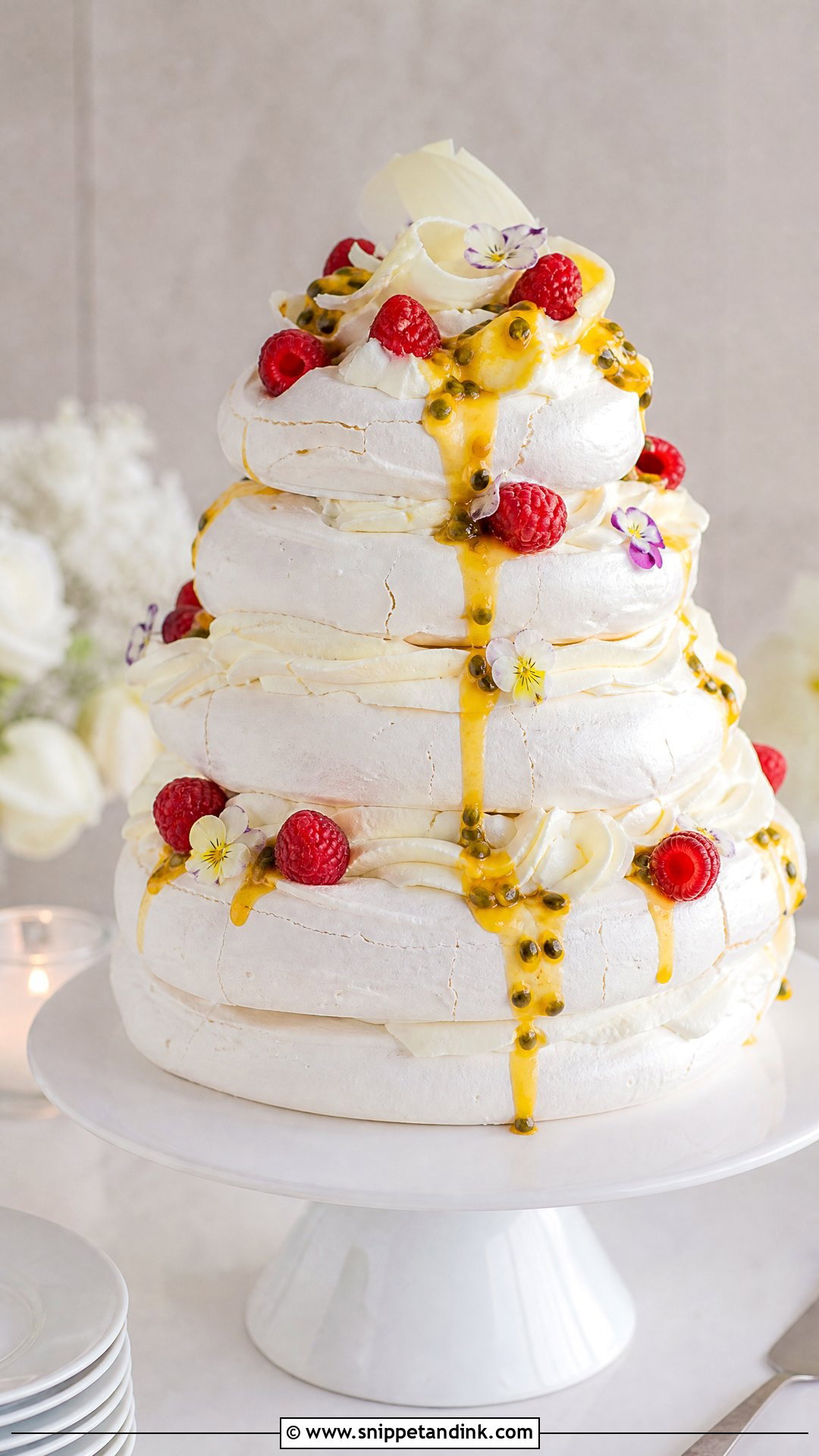 Modern Pavlova Wedding Cake - Snippet and Ink - 20 Pavlova Wedding Cake Ideas