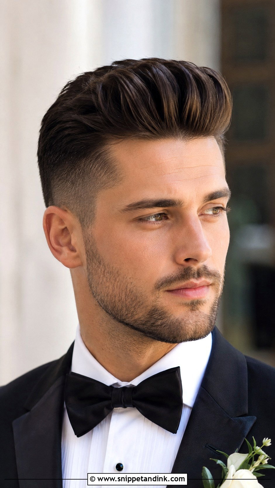 Modern Pompadour - Snippet and Ink - 25 Wedding Hairstyles for Men