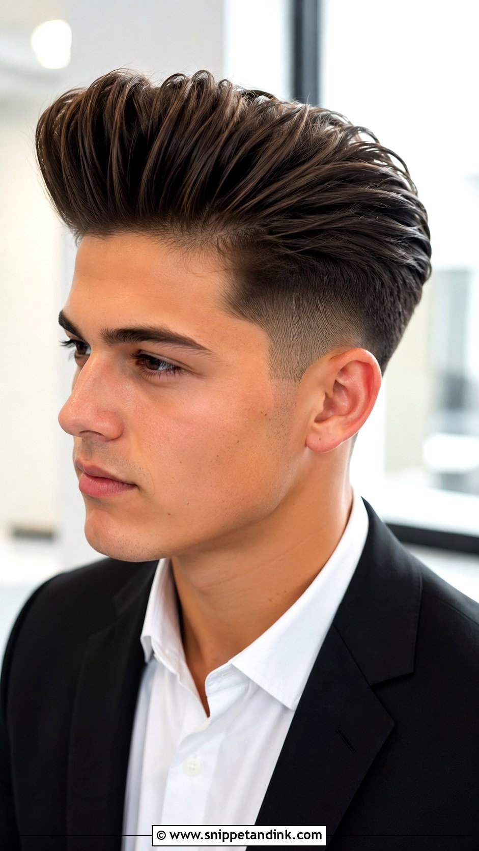 Modern Pompadour Fade For Prom - Snippet and Ink - 15 Male Prom Hairstyles