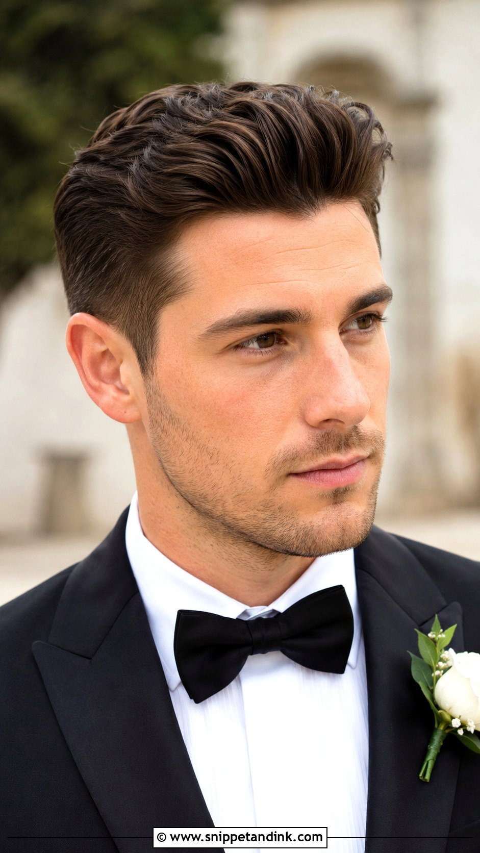 Modern Quiff Groom Hairstyle - Snippet and Ink - 15 Wedding Groom Hairstyle Ideas