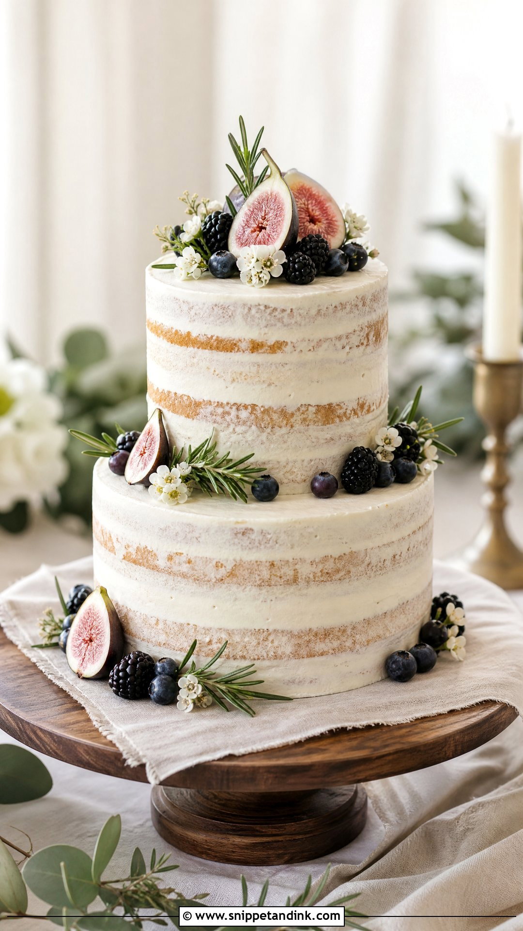 Modern Rustic Wedding Cake - Snippet and Ink - 30 Modern Wedding Cake Ideas
