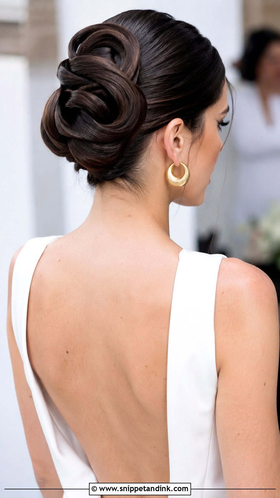Modern Sculptural Updo - Snippet and Ink - 30 Bride Updo Hairstyles