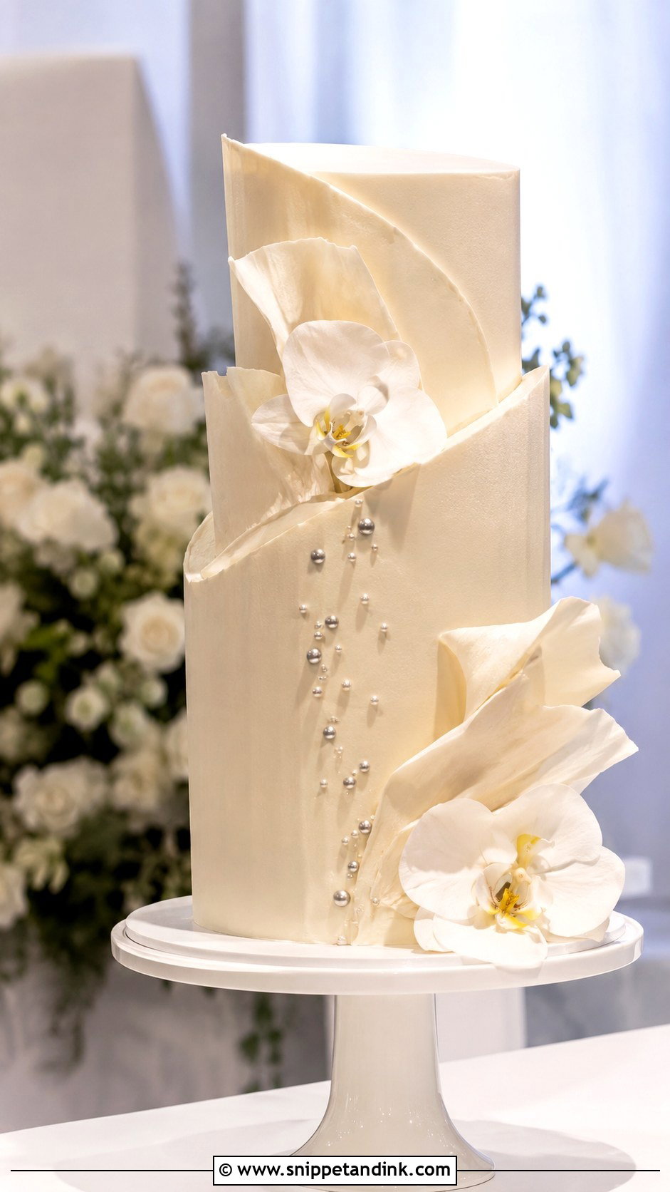 Modern Sculptural Wedding Cake - Snippet and Ink - 20 Different Cake Ideas for Wedding
