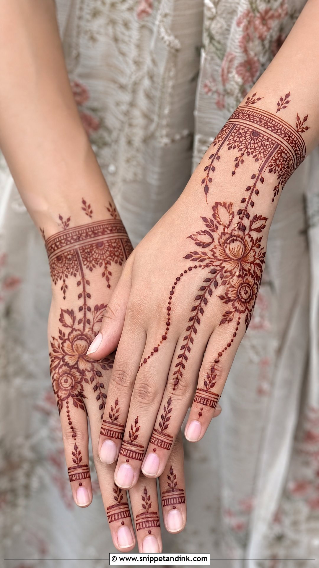 Modern Semi Bridal Mehendi Design For Back Hand - Snippet and Ink - 25 Semi Bridal Mehendi Design for Back Hand Ideas