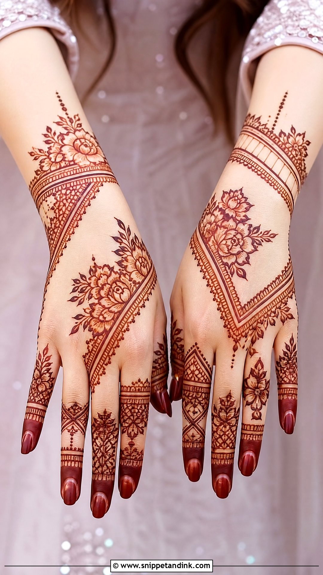 Modern Sister Wedding Mehndi Design - Snippet and Ink - 25 Sister Wedding Mehndi Design Ideas