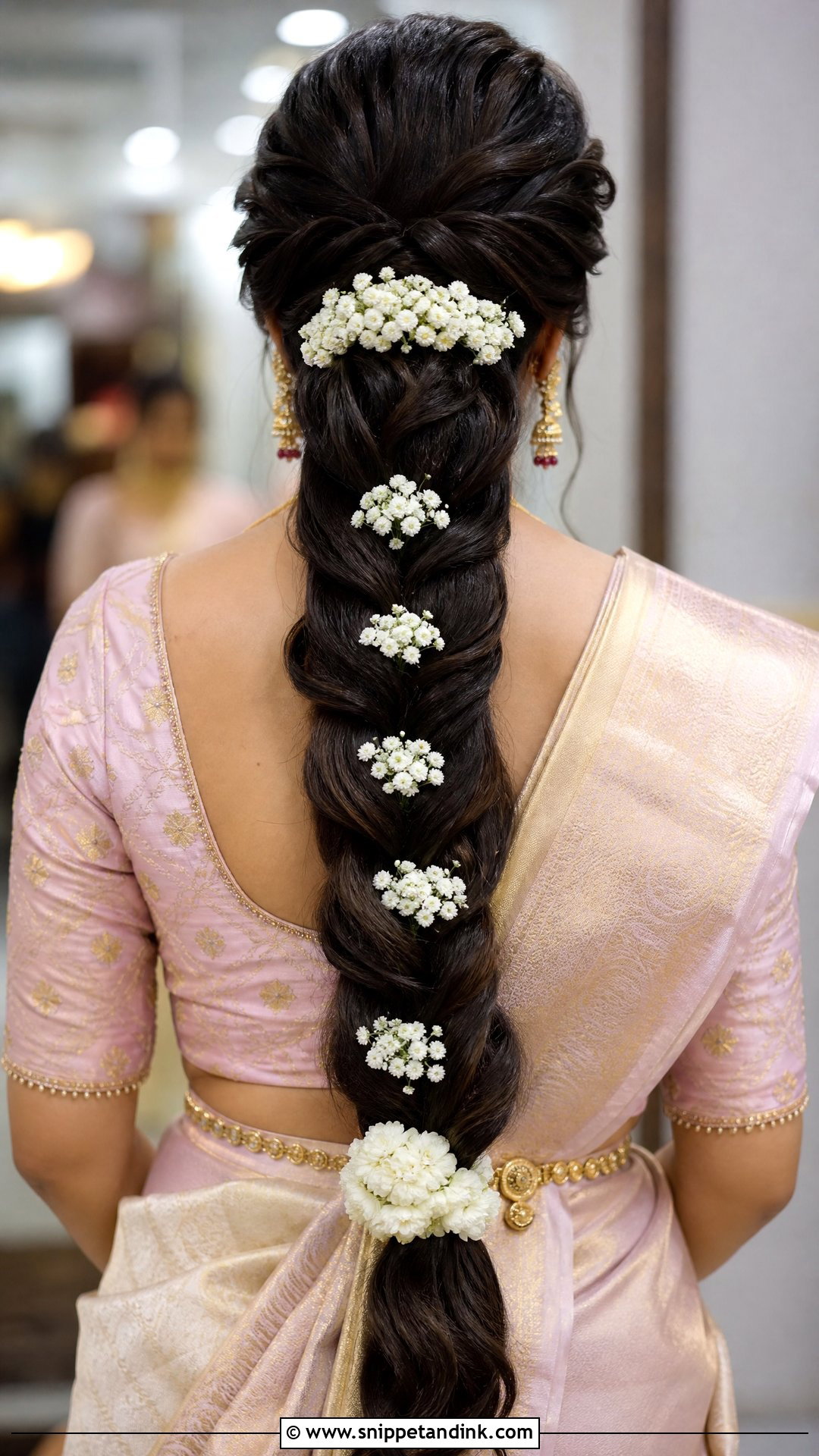 Modern South Indian Bridal Braid - Snippet and Ink - 20 South Indian Wedding Bridal Hairstyle Ideas