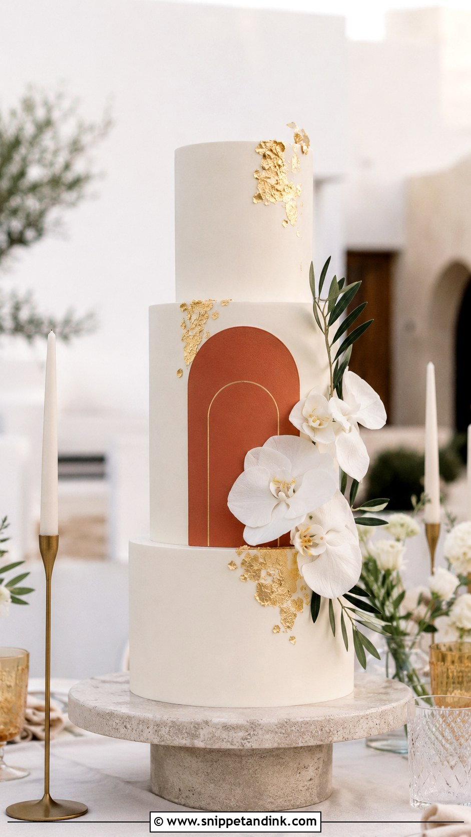 Modern Spanish Wedding Cake - Snippet and Ink - 30 Spanish Style Wedding Cake Ideas