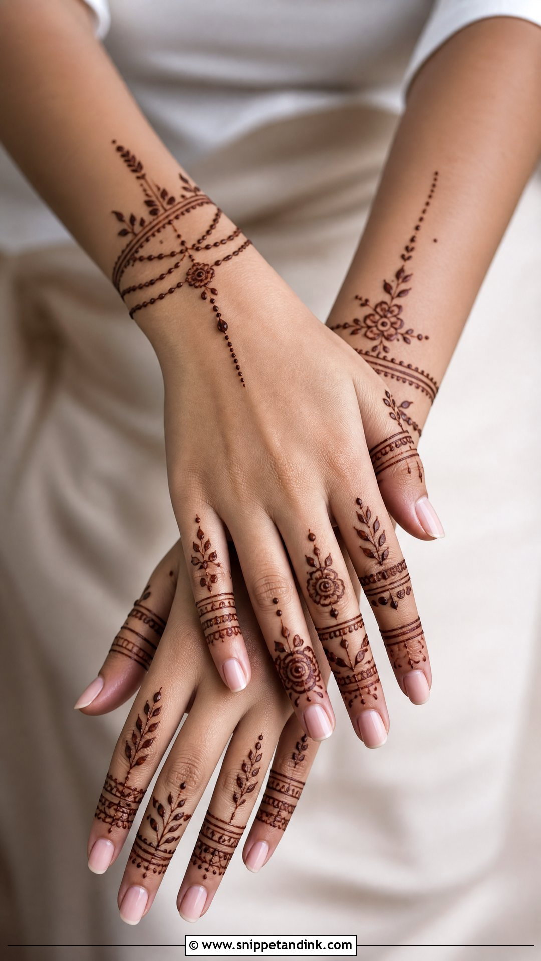 Modern Tattoo Mehndi Design - Snippet and Ink - 30 Unique Tattoo Mehndi Designs