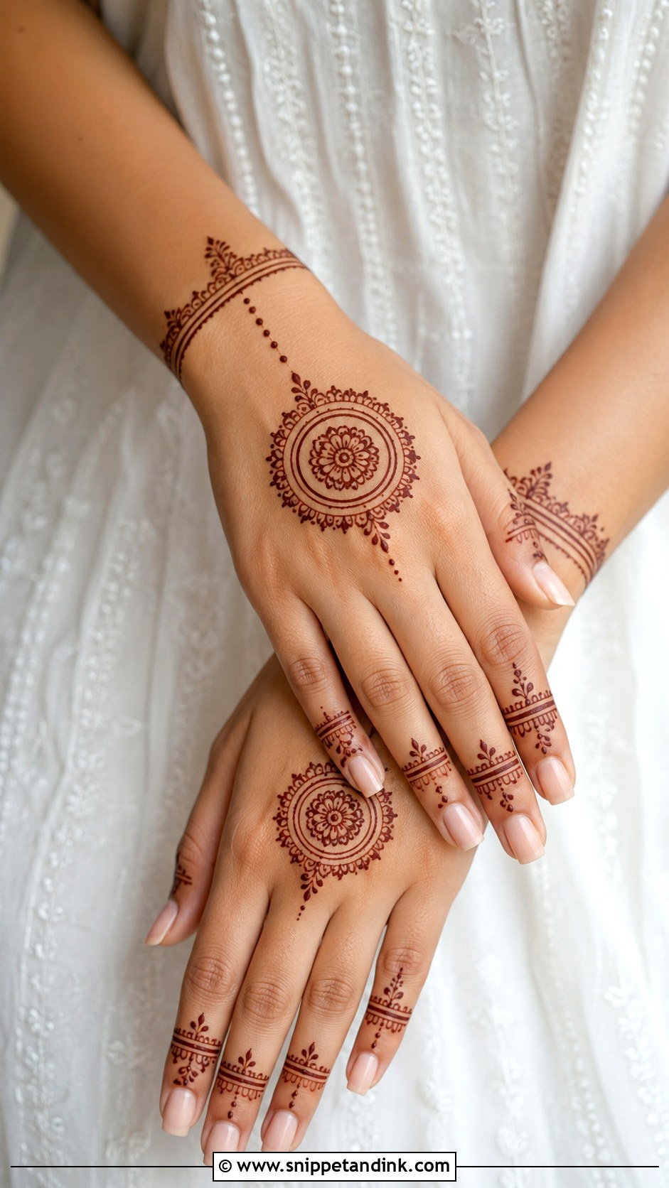 Modern Tikki Mehndi Design - Snippet and Ink - 35 Tikki Mehndi Design Ideas