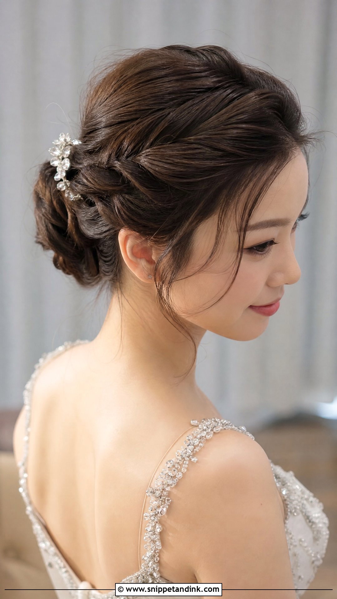 Modern Twisted Updo for Reception - Snippet and Ink - 20 Chinese Wedding Hair Ideas