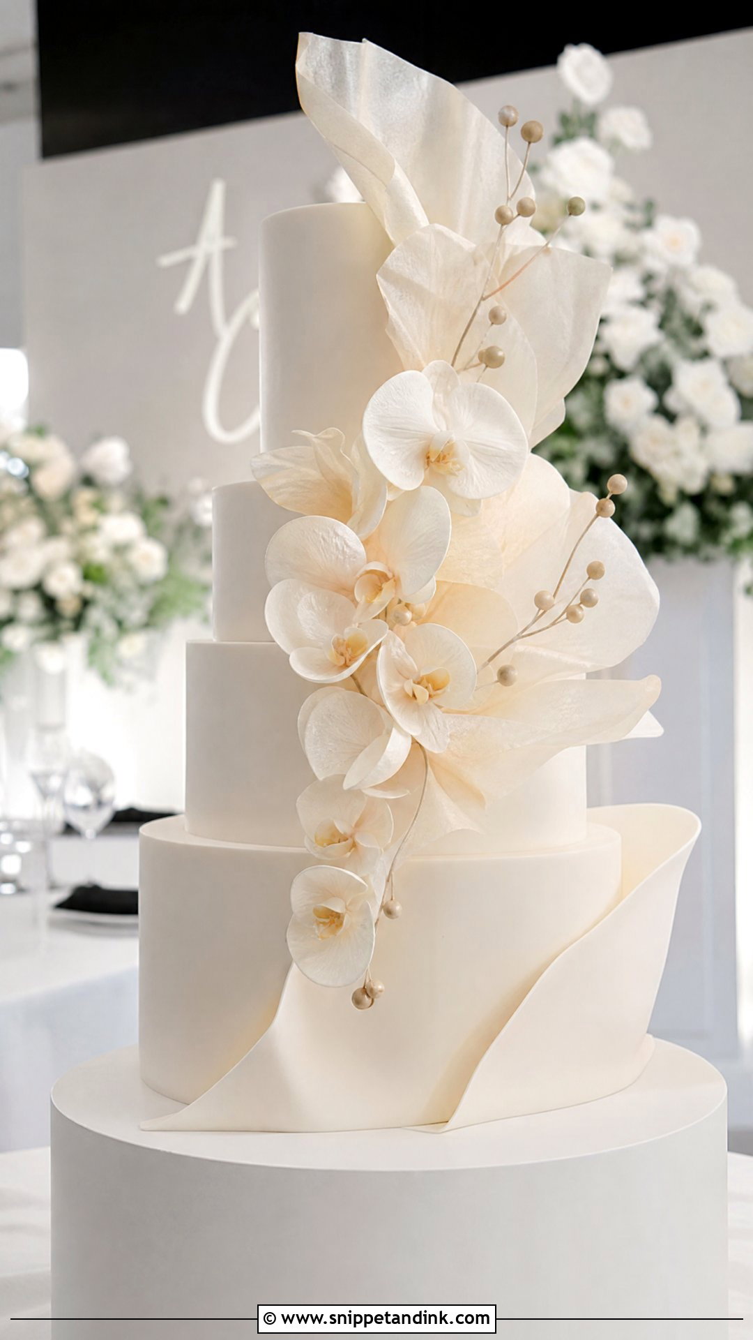 Modern Wedding Cake - Snippet and Ink - 20 Wedding Cake Inspo