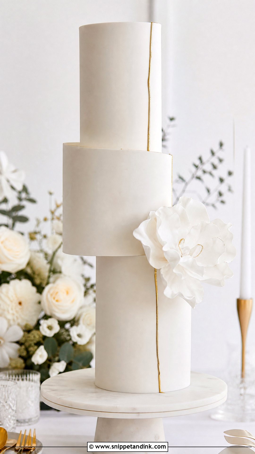 Modern Wedding Cake - Snippet and Ink - 30 Big Cake Ideas for Wedding