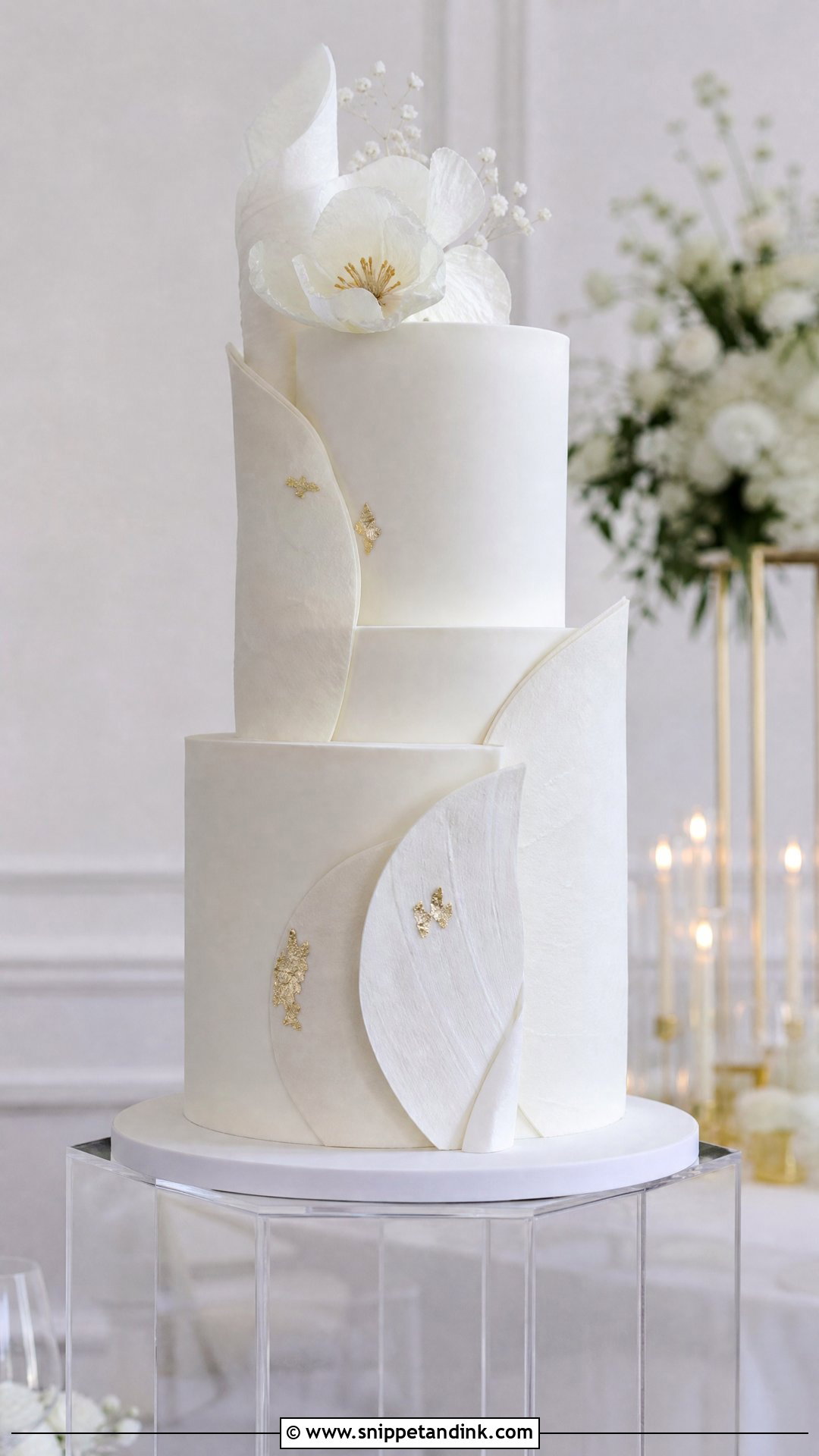Modern Wedding Cake - Snippet and Ink - 30 Wedding Cake Ideas