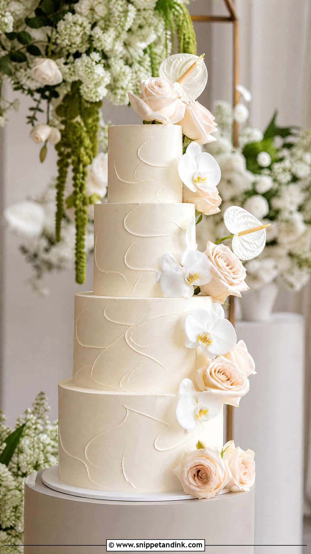 Modern Wedding Cake With Fresh Flowers - Snippet and Ink - 25 Cake Ideas with Fresh Flowers for Wedding