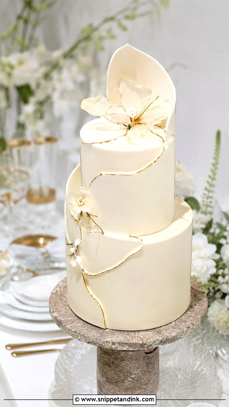 Modern Wedding Cake - Snippet and Ink - 20 Cakes with Pictures for Wedding