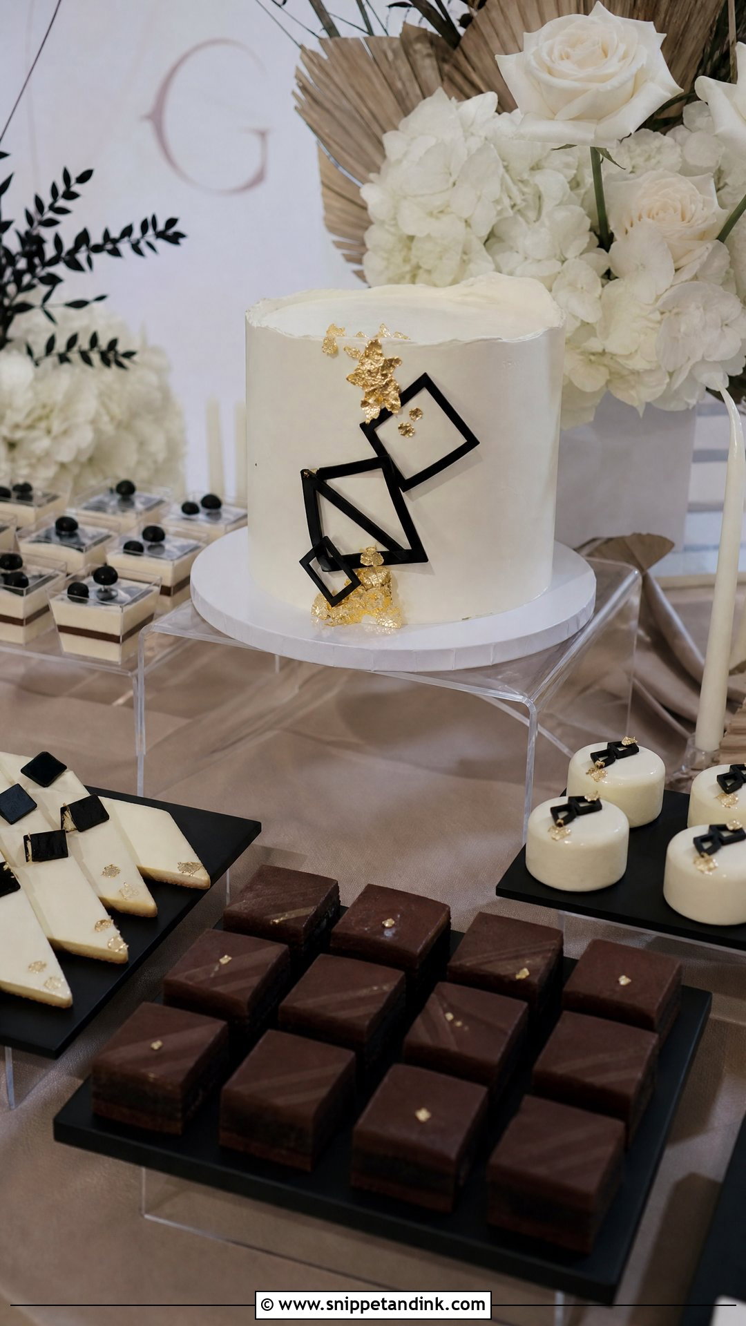 Modern Wedding Dessert Table - Snippet and Ink - 30 Wedding Dessert Table Ideas