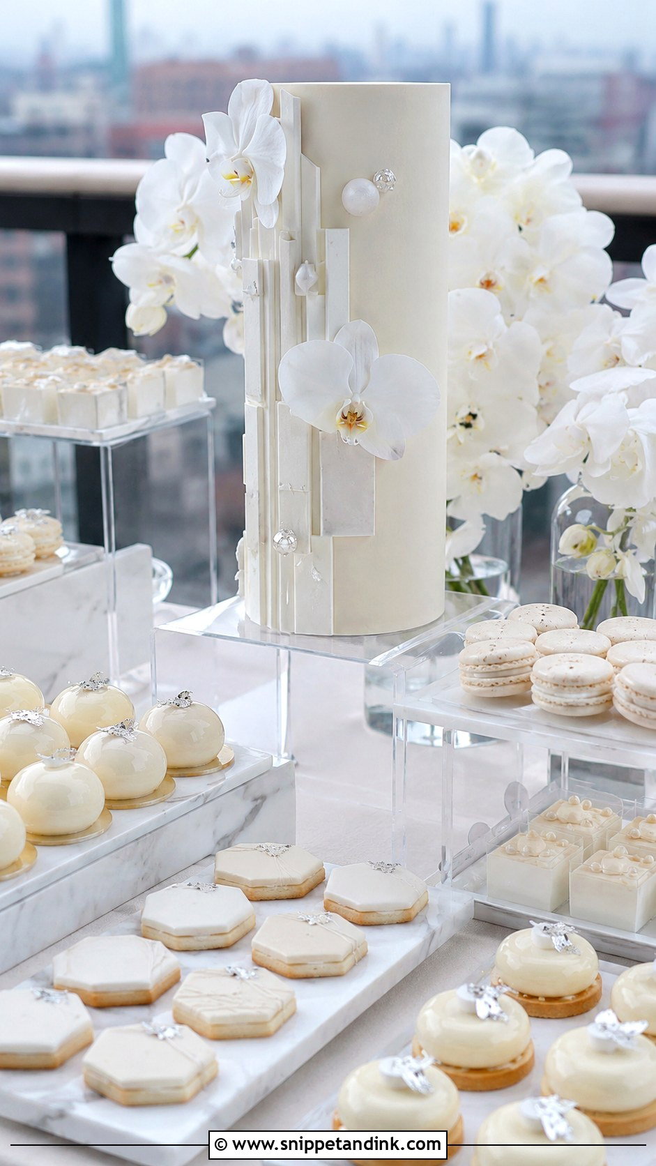 Modern Wedding Dessert Table - Snippet and Ink - 20 Assorted Wedding Dessert Table Ideas