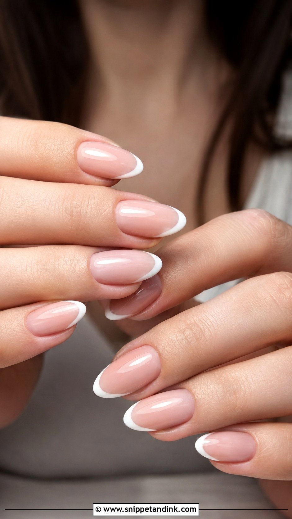 Modern Wedding French Nails - Snippet and Ink - 20 Modern Wedding Nails
