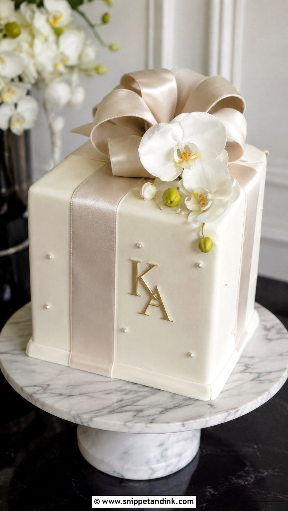 Modern Wedding Gift Cake - Snippet and Ink - 20 Gift Cake Design Ideas for Wedding